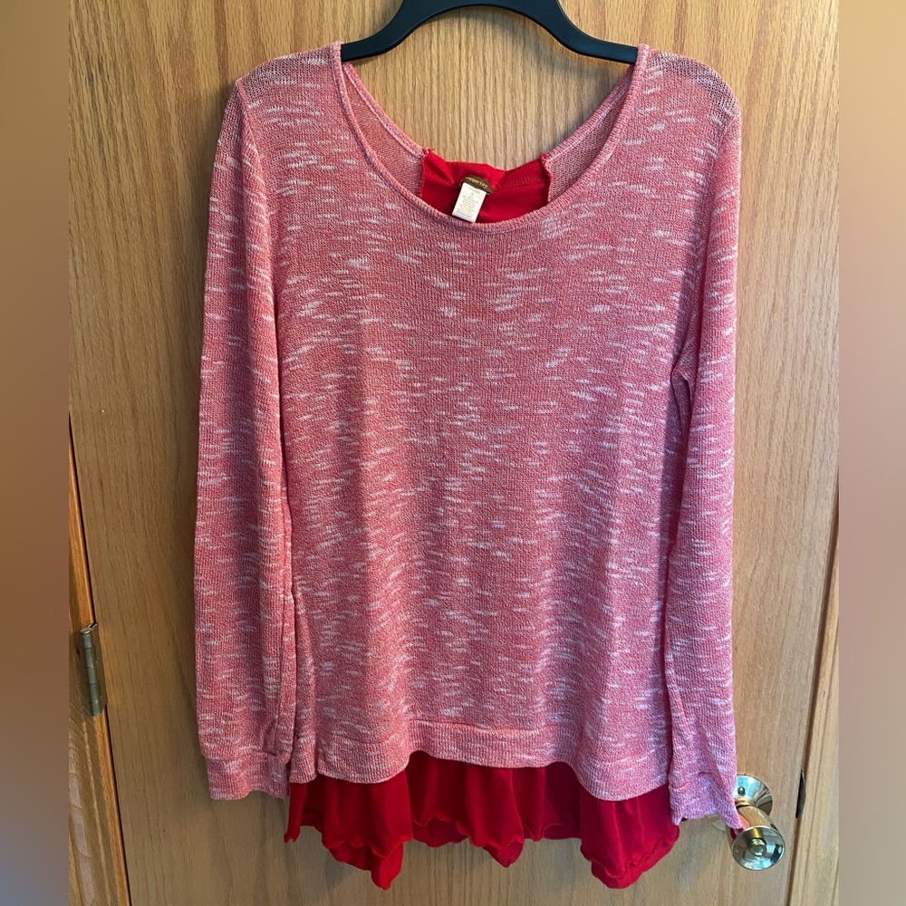 Copper Key Red lightweight sweater Sz S